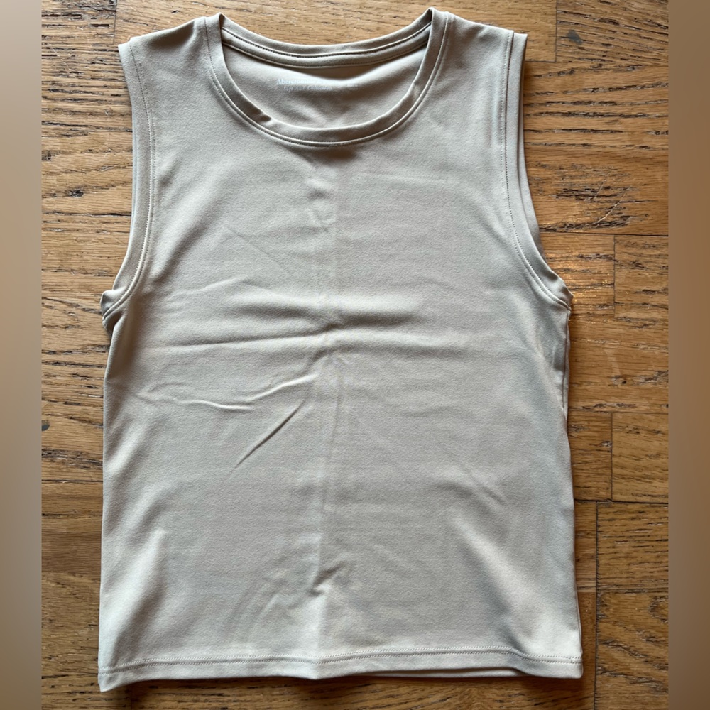 Abercrombie & Fitch muscle tank tan size XS